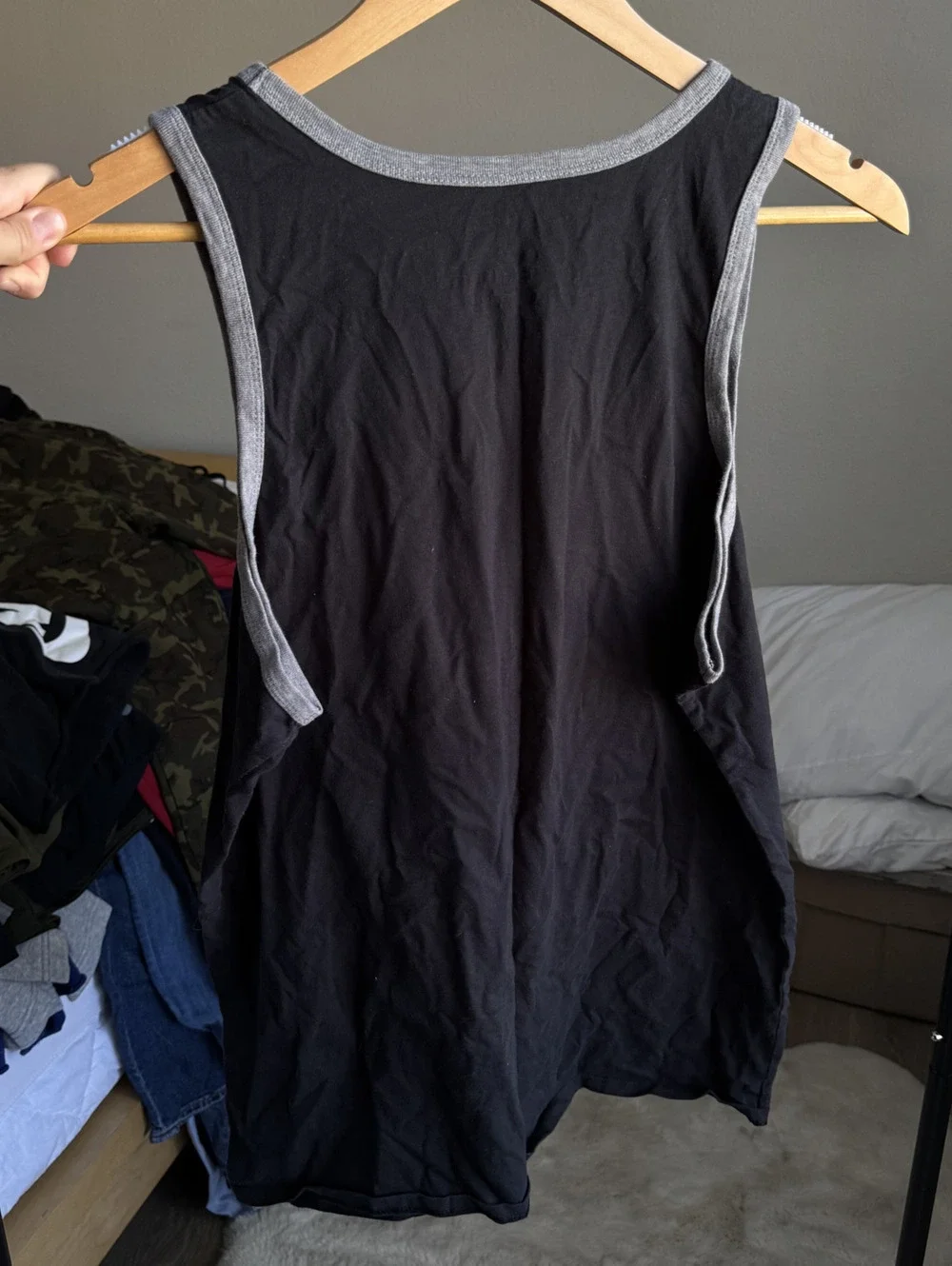 Nike Men's Athletic Cut Sleeveless Tank Top, Size Large, Black with Gradient Swo